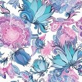 Elegancki, romantyczny kwiatowy Tapety Kwiaty Tapeta
