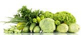 Kompozycja zielonych warzyw Fototapety do Kuchni Fototapeta