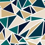 Geometryczny trójkąt w turkusowym i złotym kolorze Tapety Do przedpokoju Tapeta