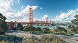 Golden Gate – most mniej oczywiście Architektura Fototapeta