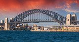 Ikoniczny widok na Sydney Harbour Bridge Fototapety Mosty Fototapeta