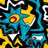 jasny graffiti geometryczny efekt grunge Tapety Do pokoju nastolatka Tapeta