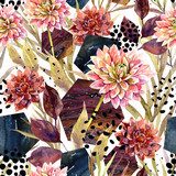 Jesienna kompozycja kwiatowa,. Tapety Kwiaty Tapeta