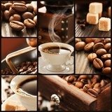 Kawa  - aromatyczny collage
 Obrazy do Kuchni  Obraz