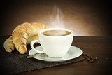 Kawa i croissant – zestaw śniadaniowy
 Obrazy do Jadalni Obraz