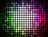 Kolorowe piksele – dyskoteka na ścianie Fototapety do Sypialni Fototapeta