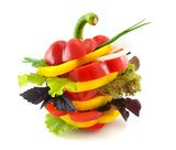 Kolorowe warzywa 5 razy dziennie
 Obrazy do Kuchni  Obraz