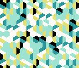 Kolorowy nieregularny streszczenie geometryczne z Styl Futurystyczny Tapeta