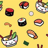 kreskówka japońskie jedzenie Styl Orientalny Tapeta