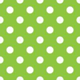 Kropki zielono-białe Tapety Abstrakcja Tapeta