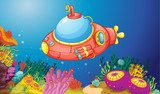 łódź podwodna  Fototapety do Pokoju Dziecka Fototapeta