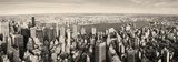 Manhattan z lotu ptaka – panorama w stylu vintage
 Obrazy do Salonu Obraz