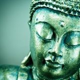 Piękno wyciszenia - medytujący Budda Plakaty do Salonu Plakat