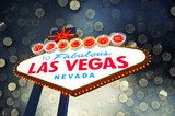 Neonowy blask Las Vegas – ikoniczny znak miasta Fototapety Neony Fototapeta