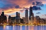 Nocny widok na Chicago
 Fototapety Miasta Fototapeta