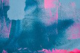 Nowoczesna abstrakcja w odcieniach niebieskiego i różu Fototapety Graffiti Fototapeta