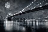 Nowojorska pełnia: stalowy Most Brookliński
 Fototapety Mosty Fototapeta