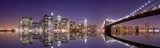 Nowy Jork nocą w blasku świateł
 Fotopanorama Obraz