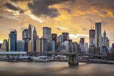 Nowy Jork skąpany w zachodzącym słońcu Fototapety Miasta Fototapeta