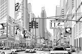 Nowy Jork w postawie tworzenia Fototapety Miasta Fototapeta