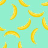 Owoc bananowy. Żółty bananowy jedzenie na zielonej Tapety Do kuchni Tapeta