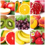 Owocowy kolaż - smaki lata Owoce Obraz