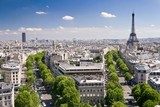Panorama Paryża z widokiem na Wieżę Eiffla Fototapety Wieża Eiffla Fototapeta