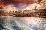 Panorama portu i bazyliki w Marsylii Prowansja Fototapeta