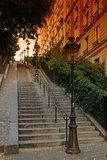Paris; escalier de la butte Montmartre  Schody Fototapeta