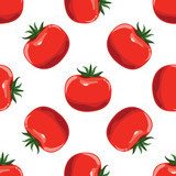 Pomidory . Styl płaski kolor Tapety Do kuchni Tapeta