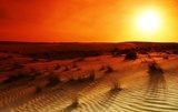 Pustynia w ekstremalnych kolorach
 Krajobraz Fototapeta