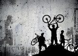 Rowerem przez życie  Sport Fototapeta