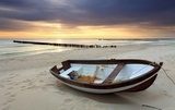 Samotna łódka i samotna plaża
 Obrazy do Salonu Obraz
