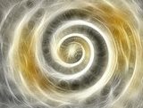 Ślimak abstrakcyjnie – ciepła spirala Abstrakcja Obraz