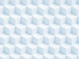 Streszczenie niebieskie geometryczne kostki 3D - Tapety 3D Tapeta