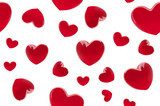 Stylowe Walentynki z czerwonymi 3d realistycznymi Tapety Miłosne Tapeta