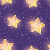Świecące gwiazdy na nocnym niebie,. Ciepłe żółte Tapety Niebo i Kosmos Tapeta