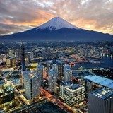Święta Góra Fuji – widok z Jokohamy
 Krajobraz Fototapeta