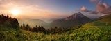 szczyt góry Fatra o zachodzie słońca - Słowacja 
 Fotopanorama Obraz