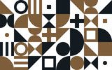 Sztuka Bauhausu o geometrycznych kształtach i Tapety Abstrakcja Tapeta