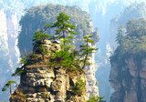 Tajemnicze góry Zhangjiajie – natura w chmurach Fototapety Góry Fototapeta