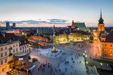 Warszawa: stare miasto o zmroku
 Fototapety Miasta Fototapeta