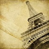 Wieża Eiffela – Paryż w wersji vintage
 Architektura Fototapeta