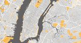 Wzrokiem po mapie - Nowy Jork Fototapety Miasta Fototapeta