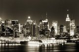 Zachodni Manhattan w pełni nocy
 Architektura Obraz