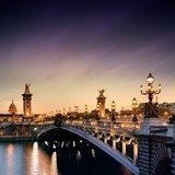 Zakochany Paryż nocą
 Architektura Fototapeta