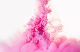 Ze smugą różowego dymu Abstrakcja Obraz