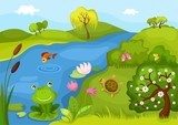Zielona żabka – rzeka na tapecie
 Fototapety do Pokoju Dziecka Fototapeta