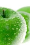 Zielone jabłko w kroplach rosy
 Fototapety do Kuchni Fototapeta