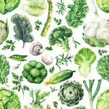 Zielone warzywa Tapety Do kuchni Tapeta